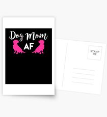 Dog Mom AF Dog Lover Postkarten