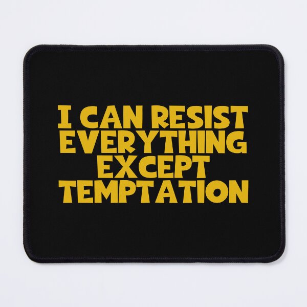 Item preview, I Can Resist Everything Except Temptation - Oscar Wilde Quotes designed and sold by JourneyCreative.