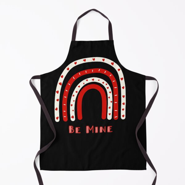Item preview, Red & White Be Mine Heart Rainbow designed and sold by MochaMeli.