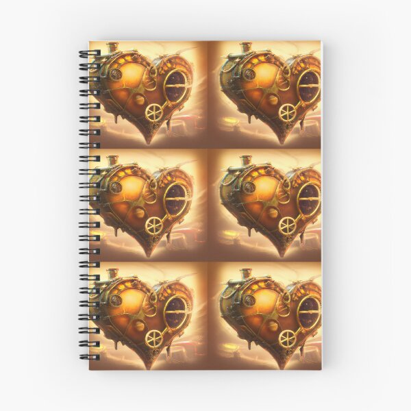 Item preview, Corazón dorado estilo steampunk designed and sold by DuniDesign.