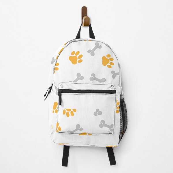 Item preview, Many prints of dog paws and bones on white background. Pattern for design designed and sold by paolboa.