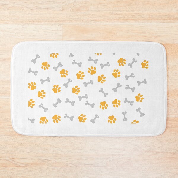 Item preview, Many prints of dog paws and bones on white background. Pattern for design designed and sold by paolboa.