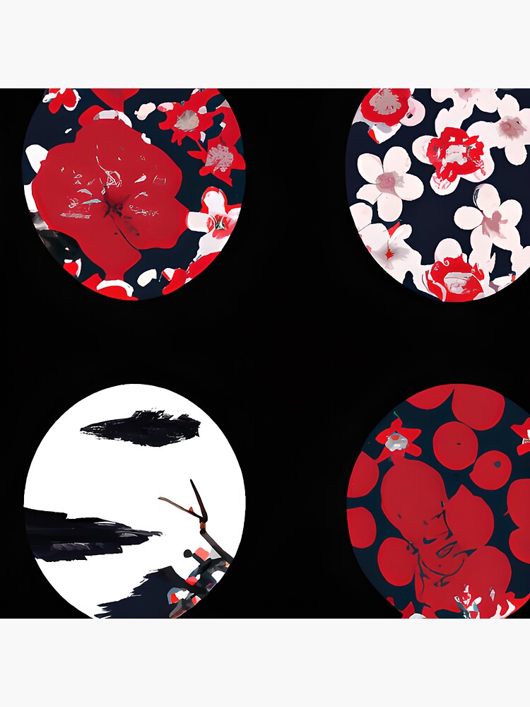 "Japanese Aesthetic Wagara Pattern Throw Blankets & Tapestries