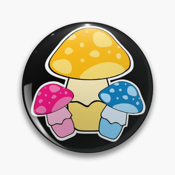 Item preview, Discreet Pansexual Pride Mushroom designed and sold by VampCandyDesign.