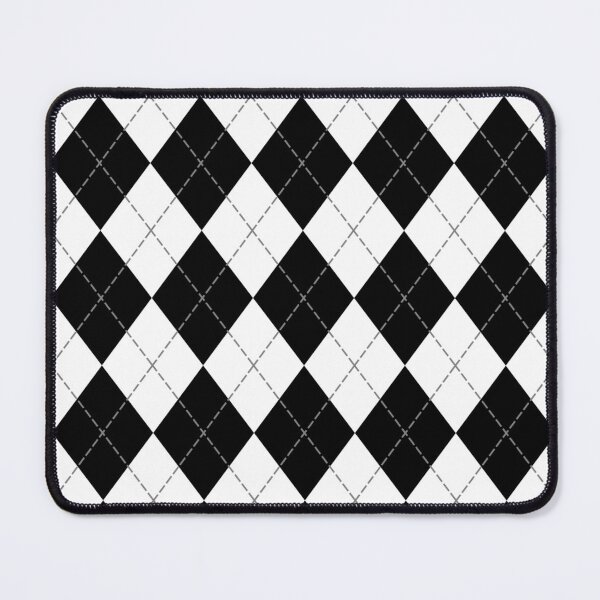 Item preview, Black and White Argyle Pattern designed and sold by starrylite.