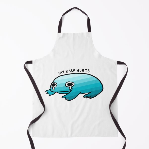 Item preview, My Back Hurts | Crying Blue Gradient Frog designed and sold by iristocat.