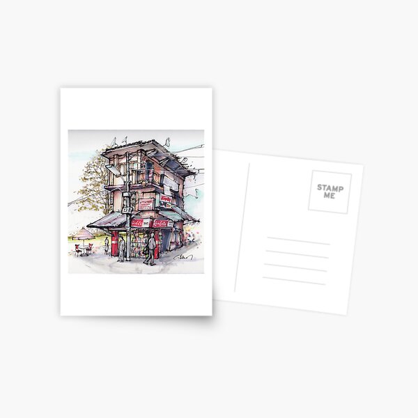 Item preview, Street Scene Daramshala India designed and sold by Gregg Brown.