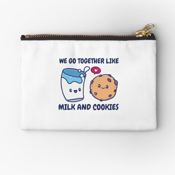 Milk & Cookies Zipper Pouch