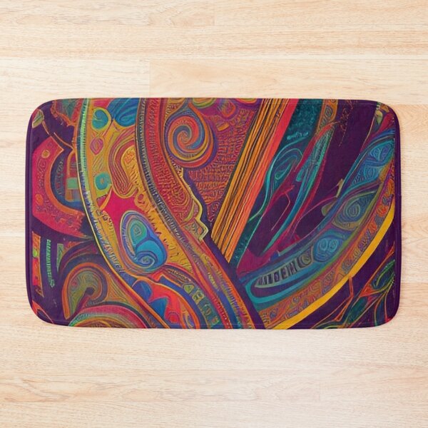 Item preview, Colorful Organic Abstract Texture - Trippy Art - Boho Hippie designed and sold by CattlettArt.