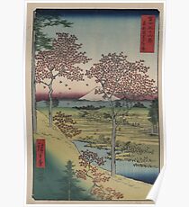 Sunset Hill, Meguro in der östlichen Hauptstadt - - Japaner vor 1915 Woodblock Print Poster