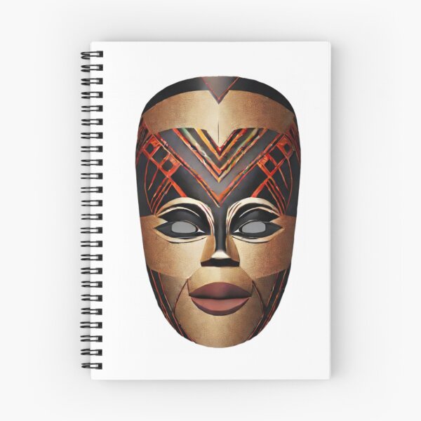 Aperçu de l'œuvre Illustration masque africain créée et vendue par architecturephd.