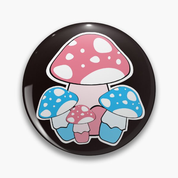 Item preview, Discreet Trans Pride Mushrooms designed and sold by VampCandyDesign.