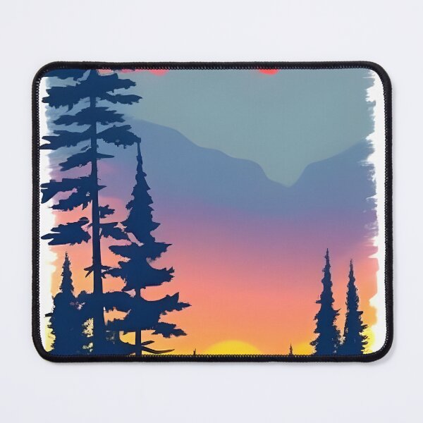 Item preview, Enhance Your Space with Our Beautiful Collection of Minimalist Landscape Sunrise View and Trees Prints designed and sold by supeart.