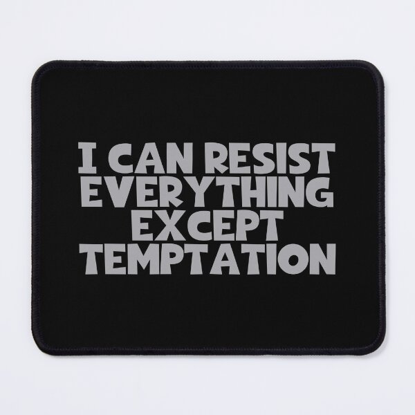 Item preview, I Can Resist Everything Except Temptation - Oscar Wilde Quotes designed and sold by JourneyCreative.