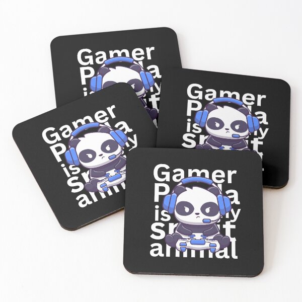 Aperçu de l'œuvre Gamer Panda est mon animal spirituel - ours panda mignon créée et vendue par EarthAlly.