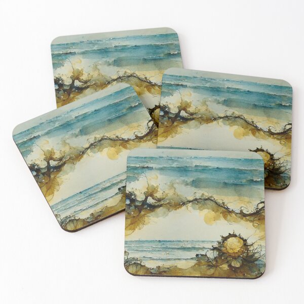 Item preview, A day at the sea - abstract (4/4) designed and sold by sabantha.