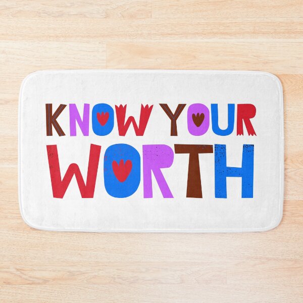Item preview, Know Your Worth - Inspirational and Motivational Artwork for Self Empowerment designed and sold by majnate.