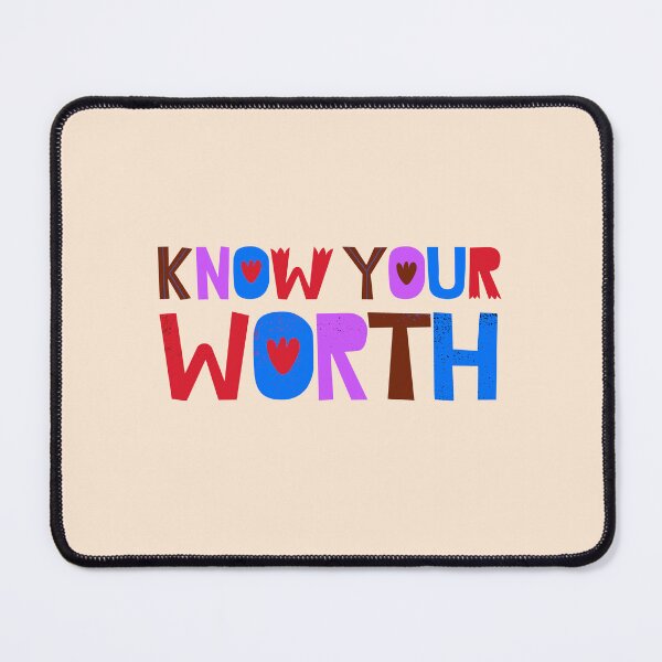 Item preview, Know Your Worth - Inspirational and Motivational Artwork for Self Empowerment designed and sold by majnate.