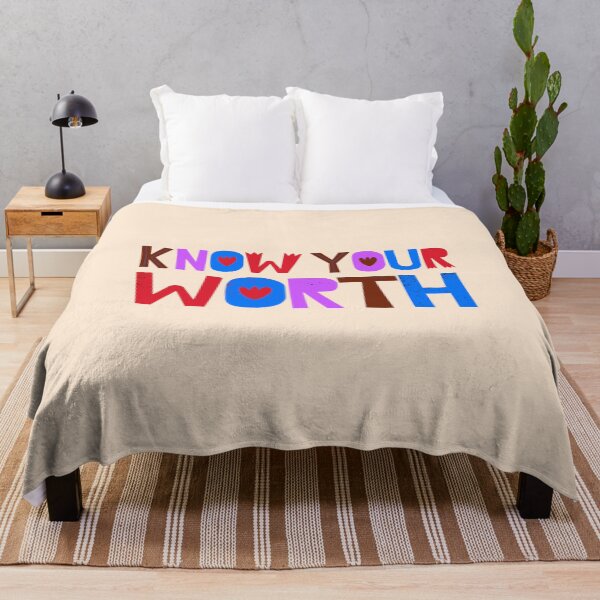 Item preview, Know Your Worth - Inspirational and Motivational Artwork for Self Empowerment designed and sold by majnate.