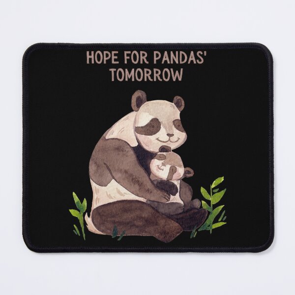 Item preview, Hope for pandas' tomorrow - baby panda bear cute black designed and sold by EarthAlly.
