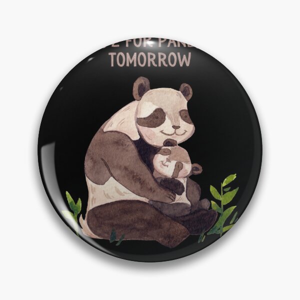 Item preview, Hope for pandas' tomorrow - baby panda bear cute black designed and sold by EarthAlly.