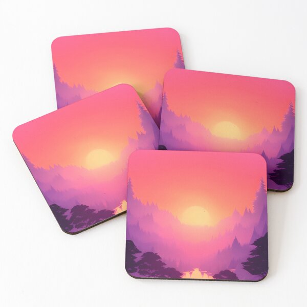 Item preview, Minimalist Landscape Mountain View Sunrise Prints: The Perfect Way to Enhance Your Space designed and sold by supeart.