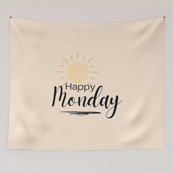 Item preview, "Happy Monday" - Inspirational and Motivational Artwork to Start the Week with a Positive Attitude designed and sold by majnate.
