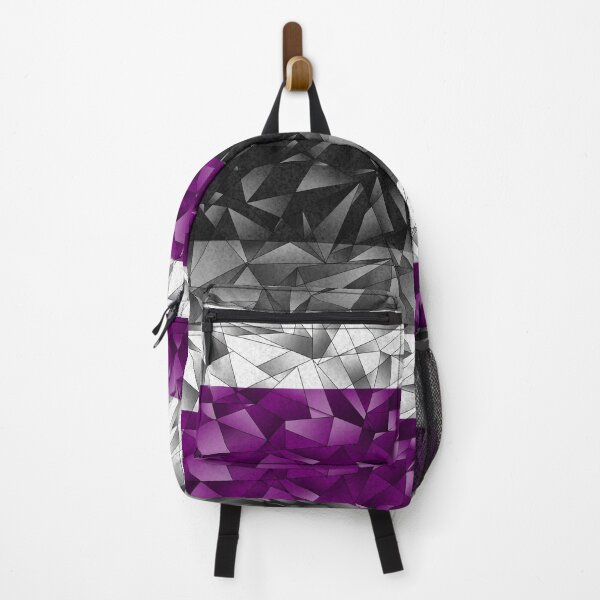 Item preview, Abstract Fractal Triangles Asexual Pride Flag Pattern designed and sold by LiveLoudGraphic.