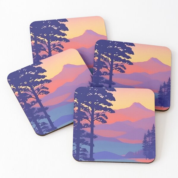 Item preview, Add a Touch of Beauty and Tranquility to Your Home with Our Wide Range of Gorgeous Minimalist Matte Painting of Bavarian Alps Prints designed and sold by supeart.