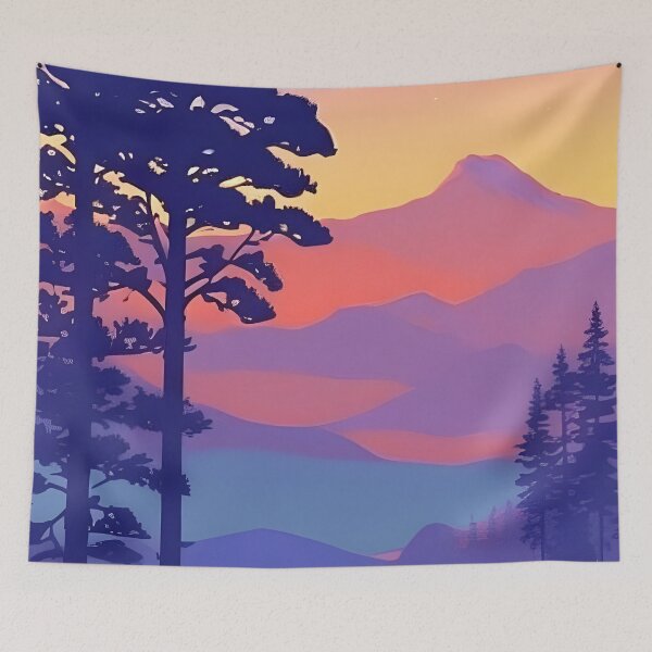Item preview, Add a Touch of Beauty and Tranquility to Your Home with Our Wide Range of Gorgeous Minimalist Matte Painting of Bavarian Alps Prints designed and sold by supeart.