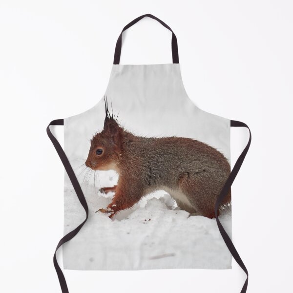 Item preview, Just a wet squirrel on white snow. Red squirrel designed and sold by Jouko Lehto Photography.