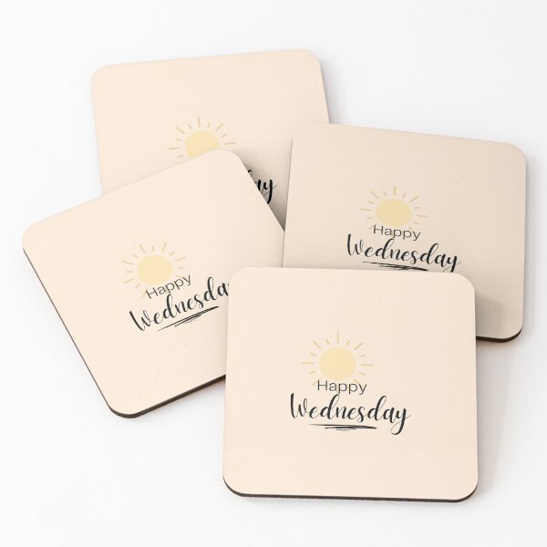 Item preview, "Happy Wednesday" - Inspirational and Motivational Artwork to Stay Focused and Productive Mid-Week designed and sold by majnate.