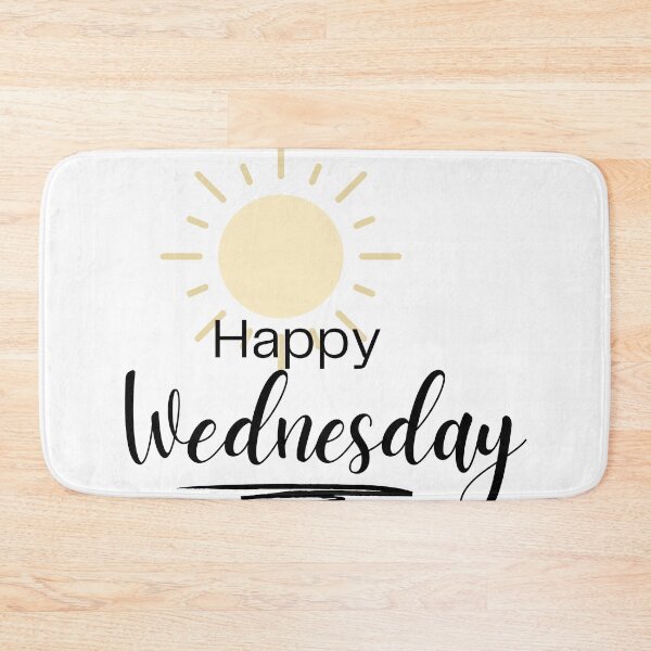 Item preview, "Happy Wednesday" - Inspirational and Motivational Artwork to Stay Focused and Productive Mid-Week designed and sold by majnate.