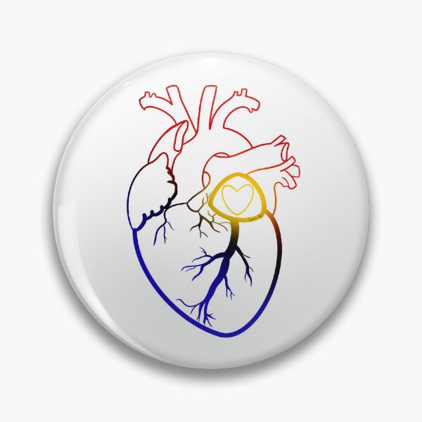 Item preview, Colorful Anatomically Correct Heart v.19 designed and sold by Zeons-Art.