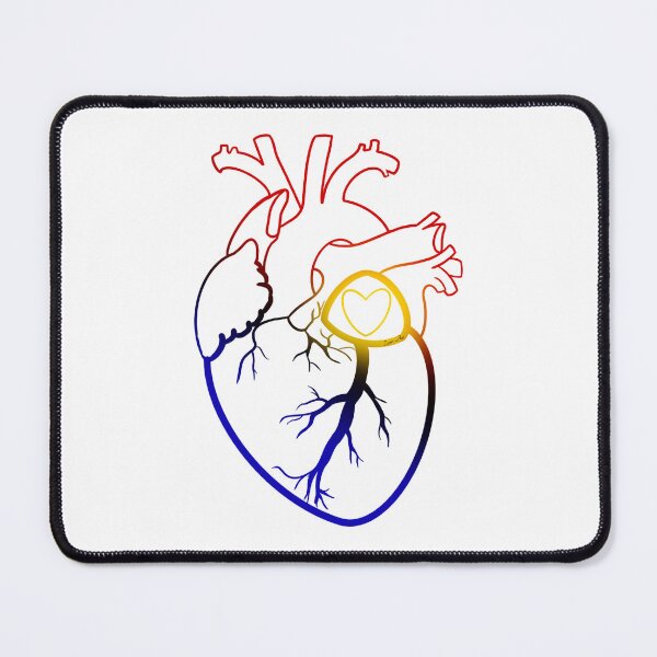 Item preview, Colorful Anatomically Correct Heart v.19 designed and sold by Zeons-Art.