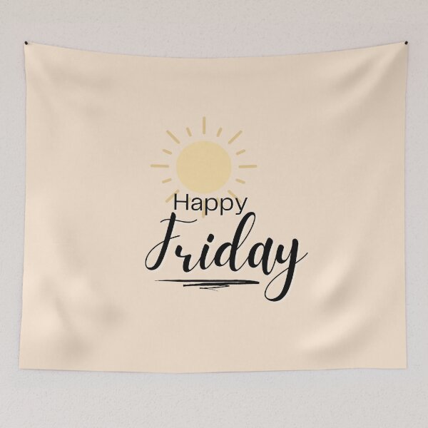 Item preview, "Happy Friday" - Inspirational and Motivational Artwork to End the Week on a High Note designed and sold by majnate.