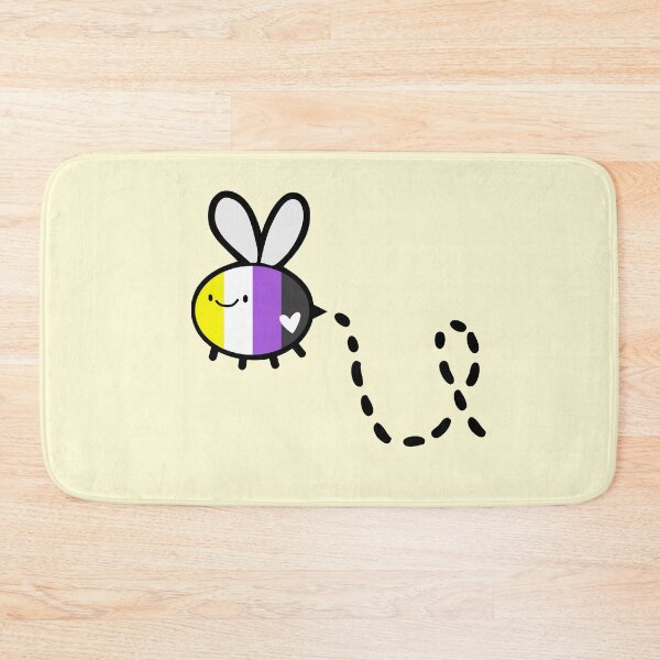 Item preview, Bee You Positive Pun Nonbinary Pride designed and sold by littlecornershop.