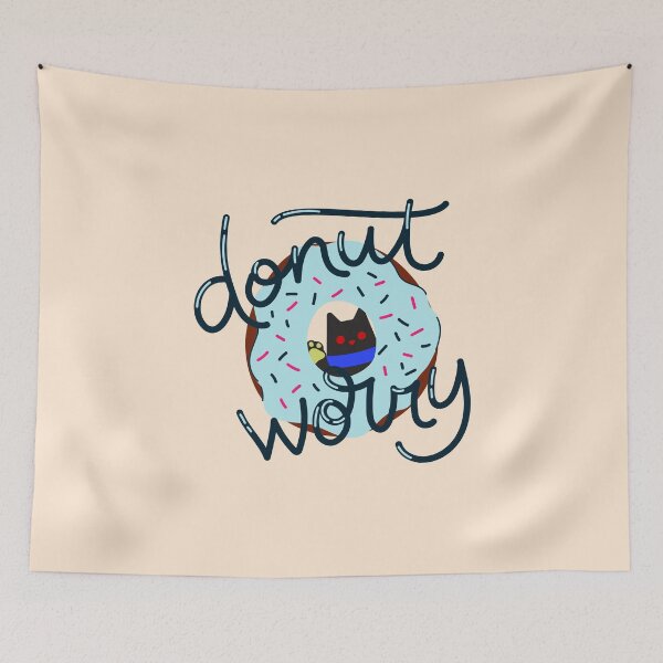 Item preview, "Donut Worry" - Inspirational and Motivational Artwork for Donut Lovers designed and sold by majnate.