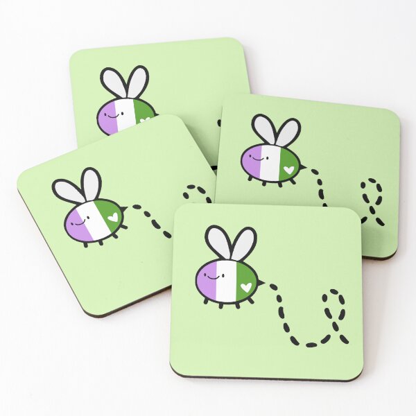 Item preview, Bee You Positive Pun Genderqueer Pride designed and sold by littlecornershop.