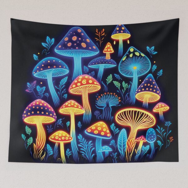 Item preview, Shrooms mushrooms 2023 rainbow color Sticker designed and sold by PhiloSophyEye.