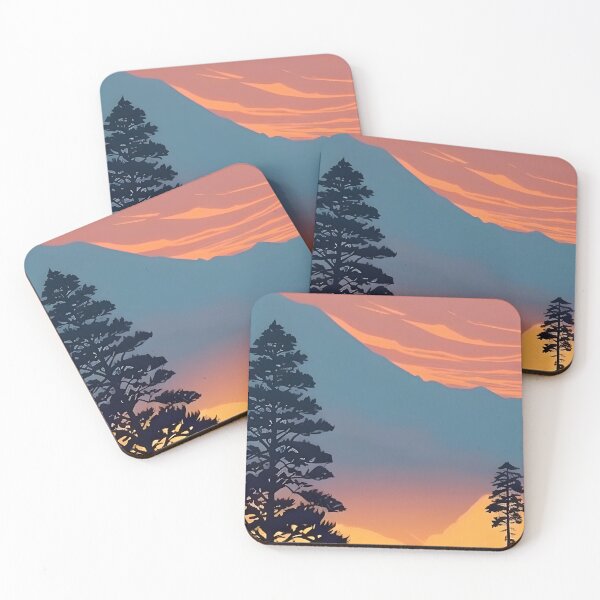 Item preview, Add a Touch of Beauty and Tranquility to Your Life with Our Stunning Minimalist Tree and Mountain View Prints designed and sold by supeart.
