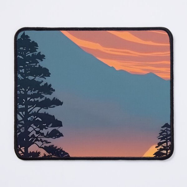 Item preview, Add a Touch of Beauty and Tranquility to Your Life with Our Stunning Minimalist Tree and Mountain View Prints designed and sold by supeart.