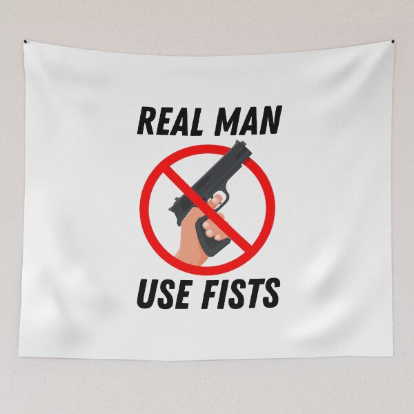 Item preview, real men use fists designed and sold by Itsforyou1.