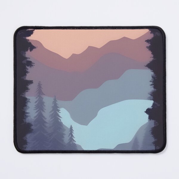 Item preview, Find the Perfect Minimalist Landscape Mountain Trees Print for Your Personal Style designed and sold by supeart.