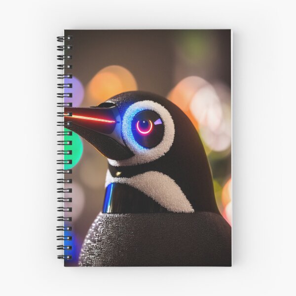 Item preview, Cyborg penguin from the future. designed and sold by Maniock.