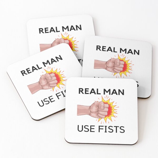 Item preview, real men use fists designed and sold by Itsforyou1.