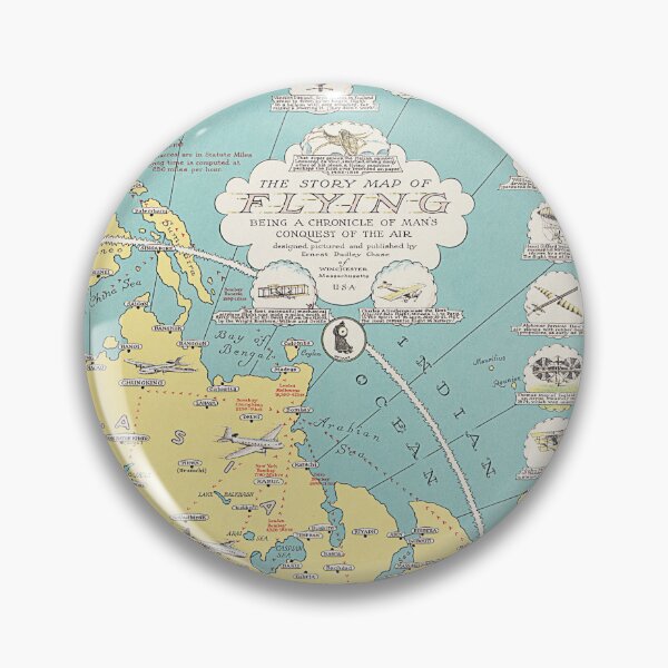 Item preview, The story map of flying : being a chronicle of man's conquest of the air, antique map designed and sold by SpicyAviator.