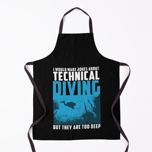 Item preview, Jokes About Technical Diving Are Too Deep Funny Tec Diver designed and sold by StrongShirts.
