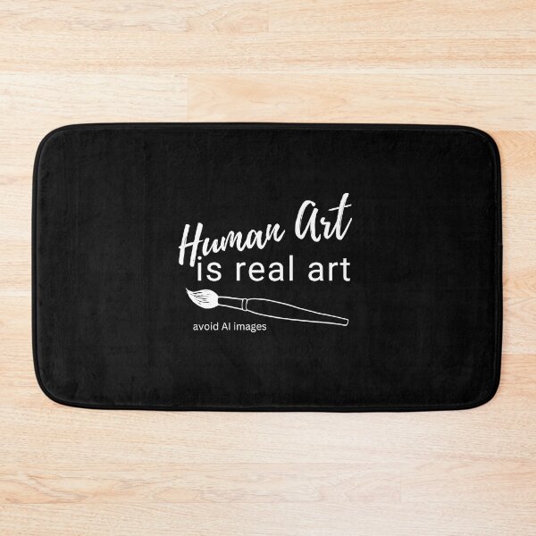 Item preview, Human Art Is Real Art, No AI Images, Quote to Save Real Artists designed and sold by Zentropik.