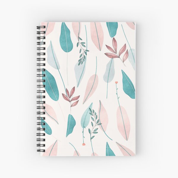 Muted Organics Pattern Spiral Notebook